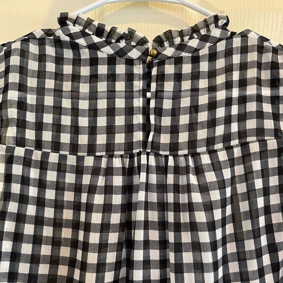 WHO WHAT WEAR checkered top - Picture 6 of 8